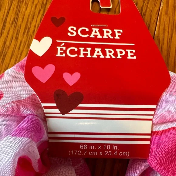 Valentine's Day Super Cute Scarf - Love Life Choose Kindness - Picture 4 of 6